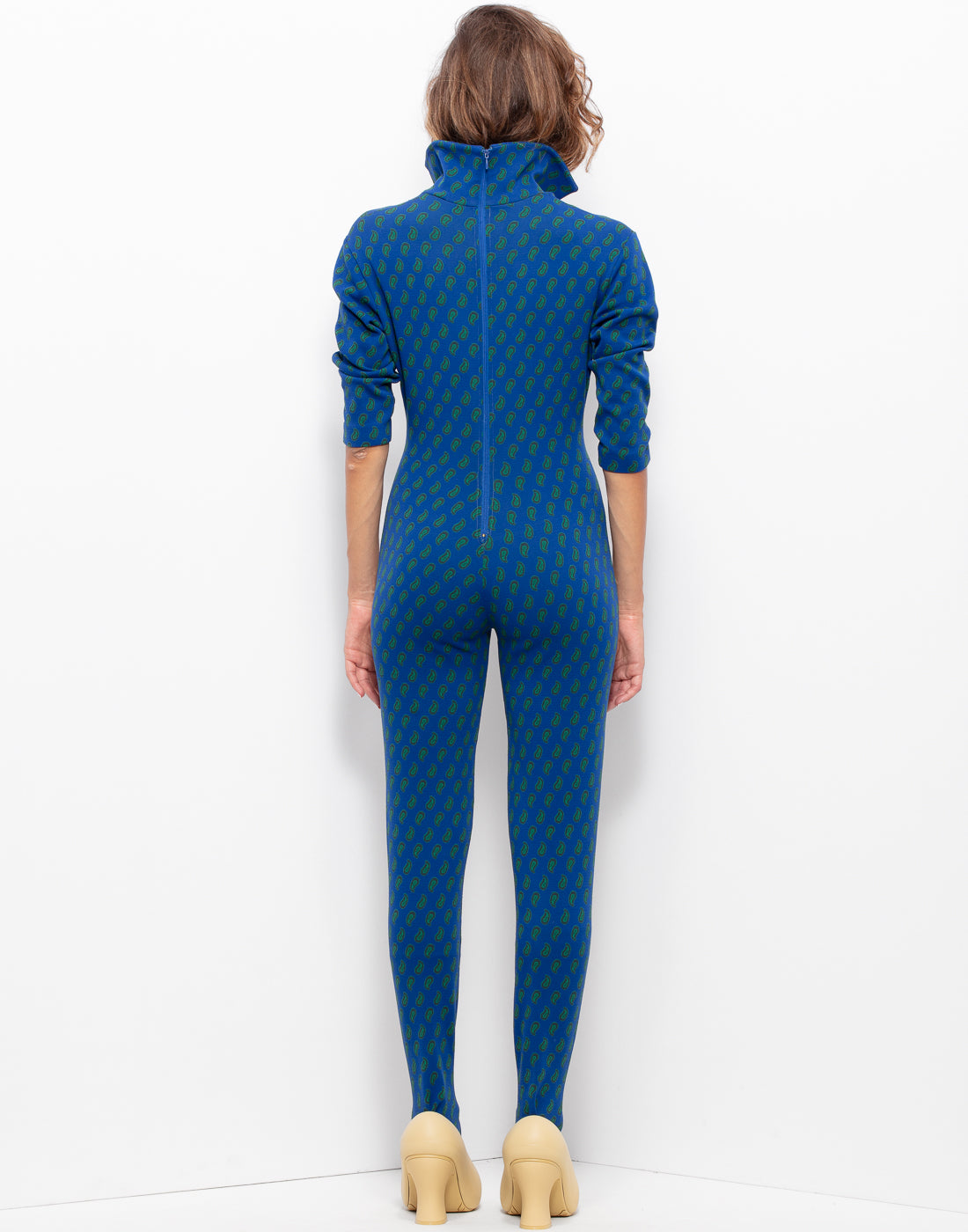 Jumpsuit with deep V neck