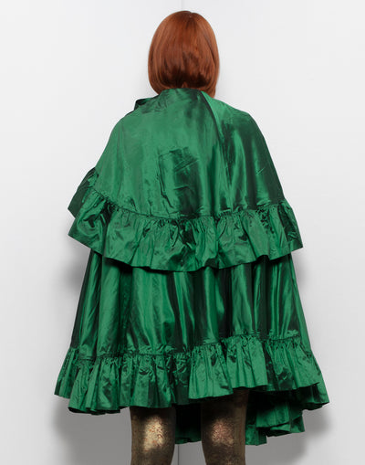 Unique Dior Haute Couture Skirt / Shawl / Dress In Forest Green