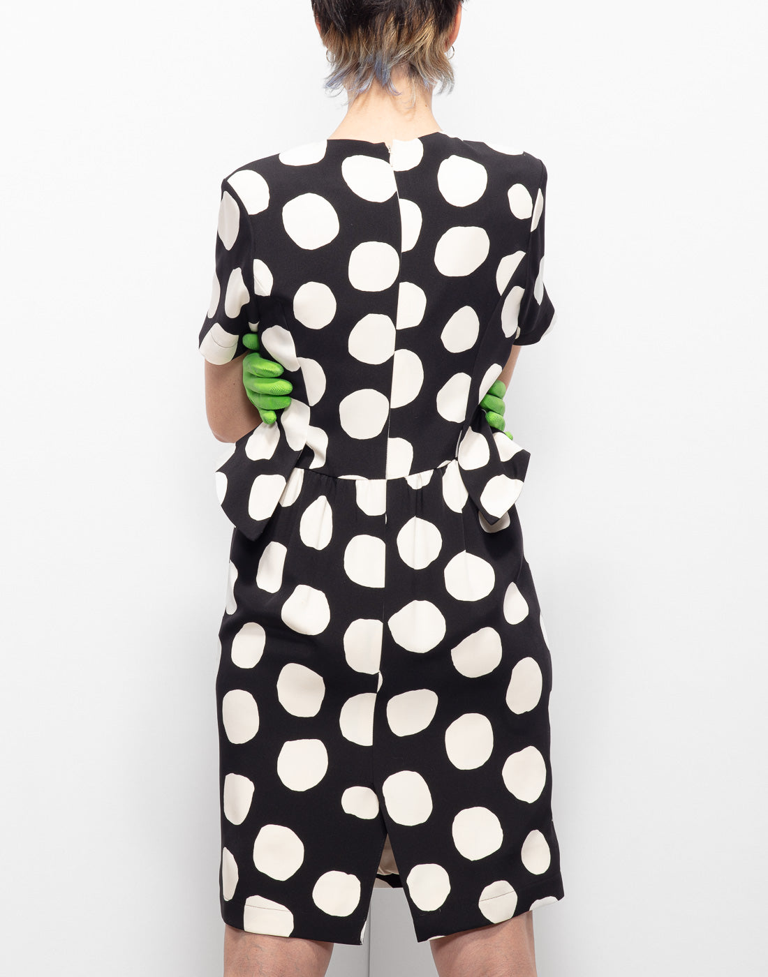 Christian Lacroix archive black & white pois dress