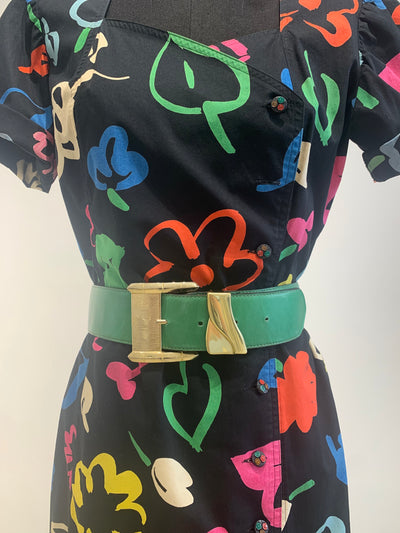 Cool & Fun Cotton Dress By Ungaro