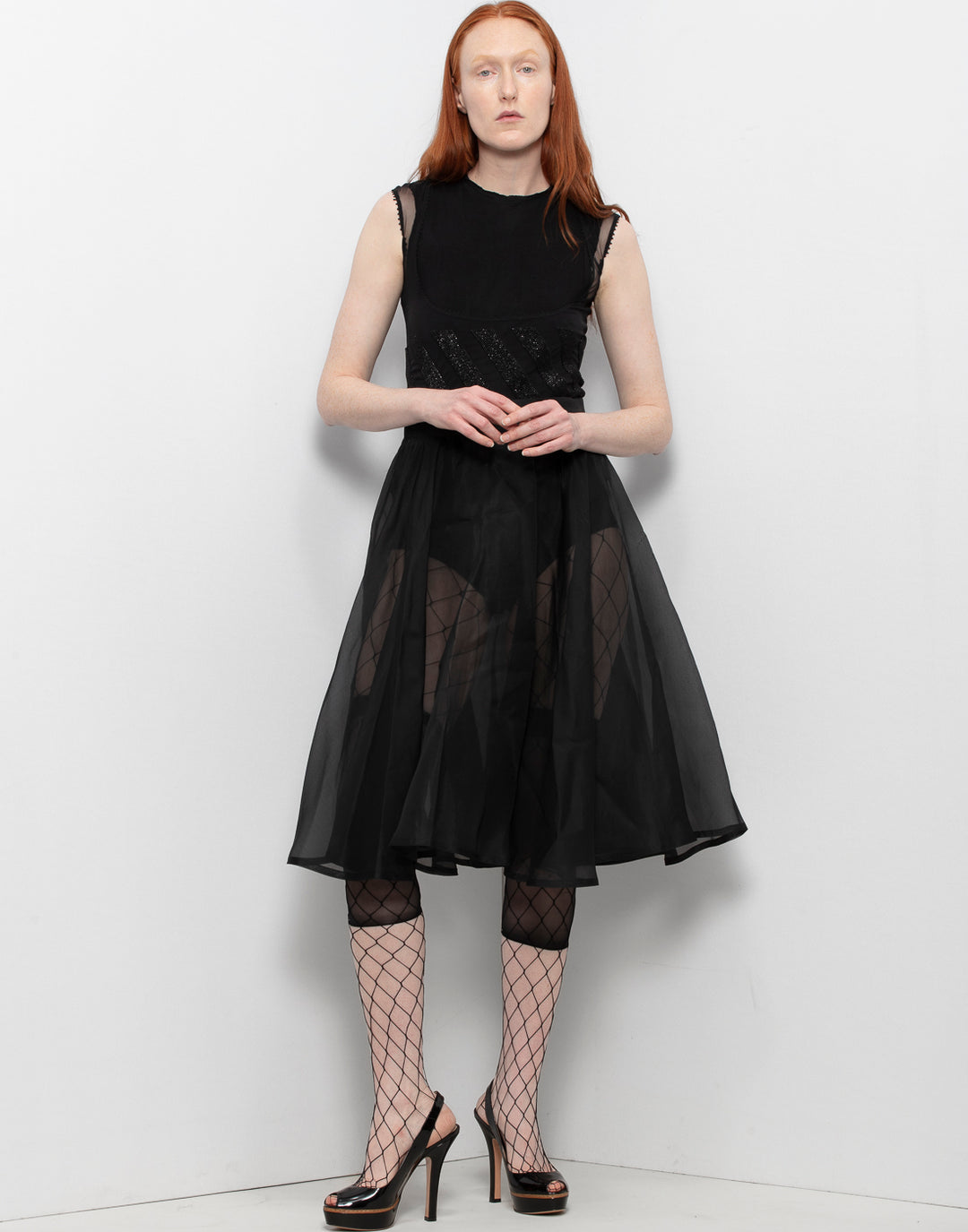 Beautiful sheer bodysuit by Gianfranco Ferré