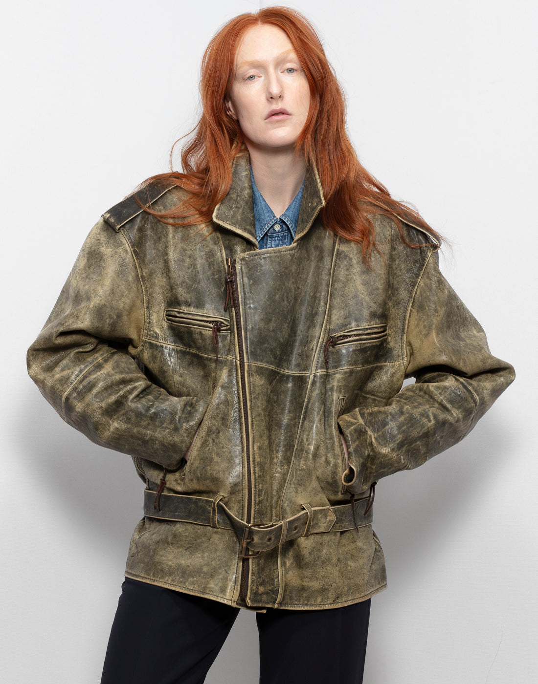 Coolest Unisex Bomber Leather Jacket