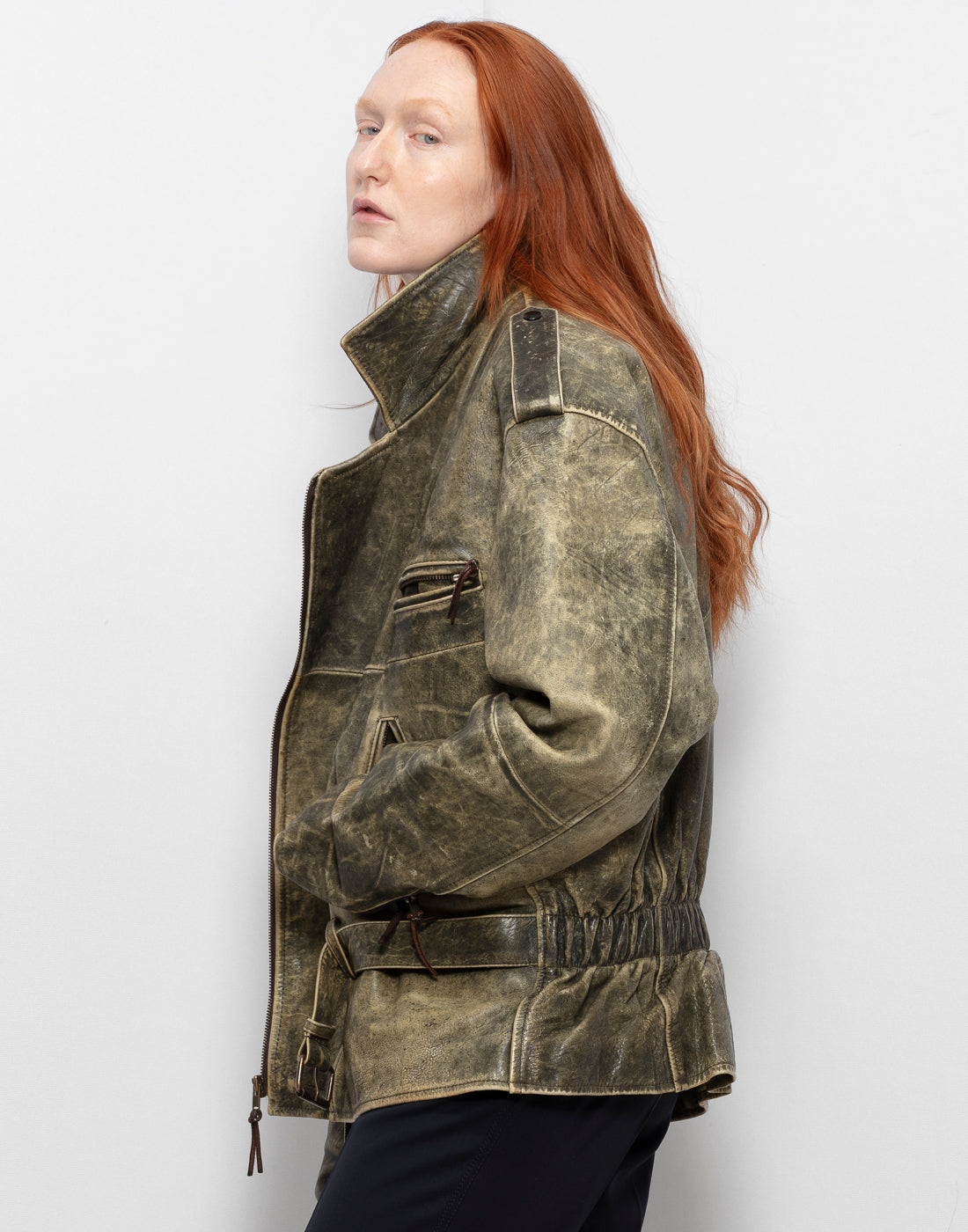 Coolest Unisex Bomber Leather Jacket