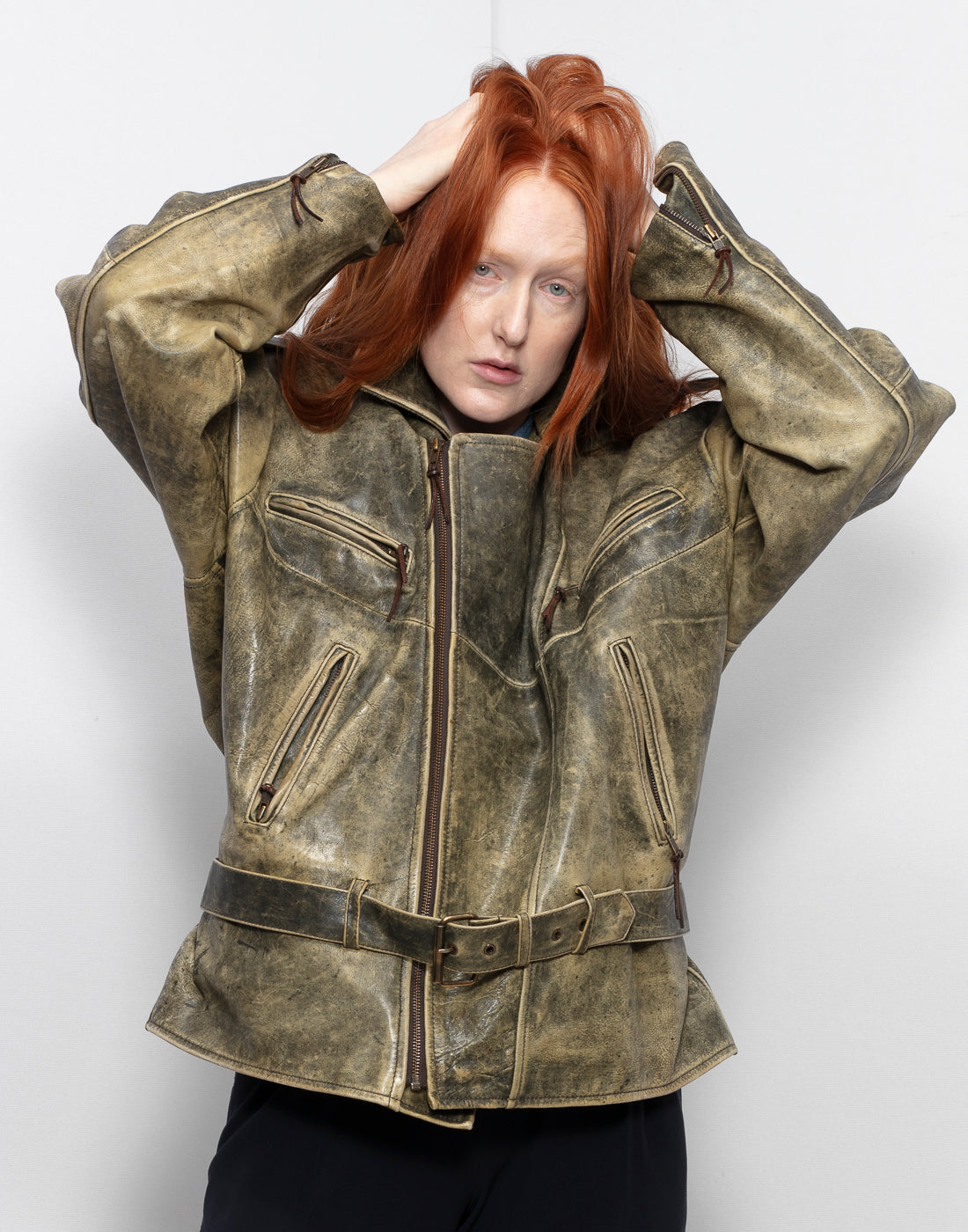 Coolest Unisex Bomber Leather Jacket