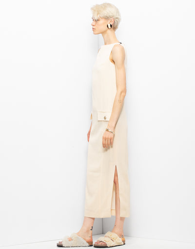 Ferrè Midi Cream Dress