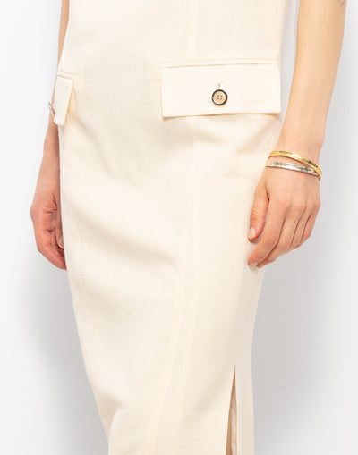 Ferrè Midi Cream Dress