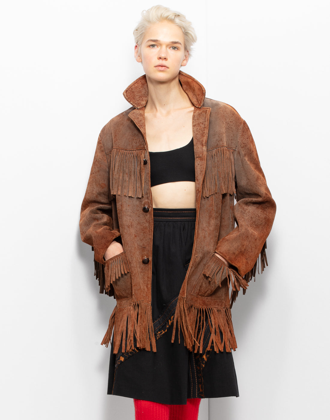 Longe Fringe Jacket From Mexico