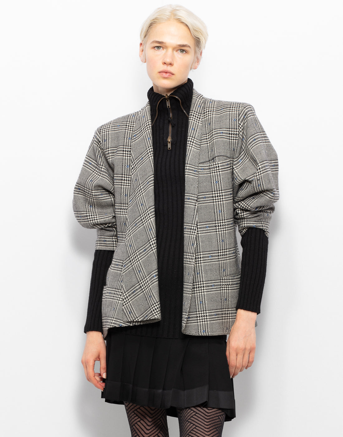 Gianni Versace Check Wool Blazer