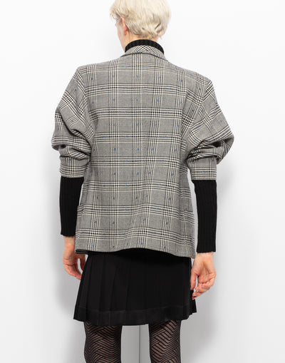 Gianni Versace Check Wool Blazer