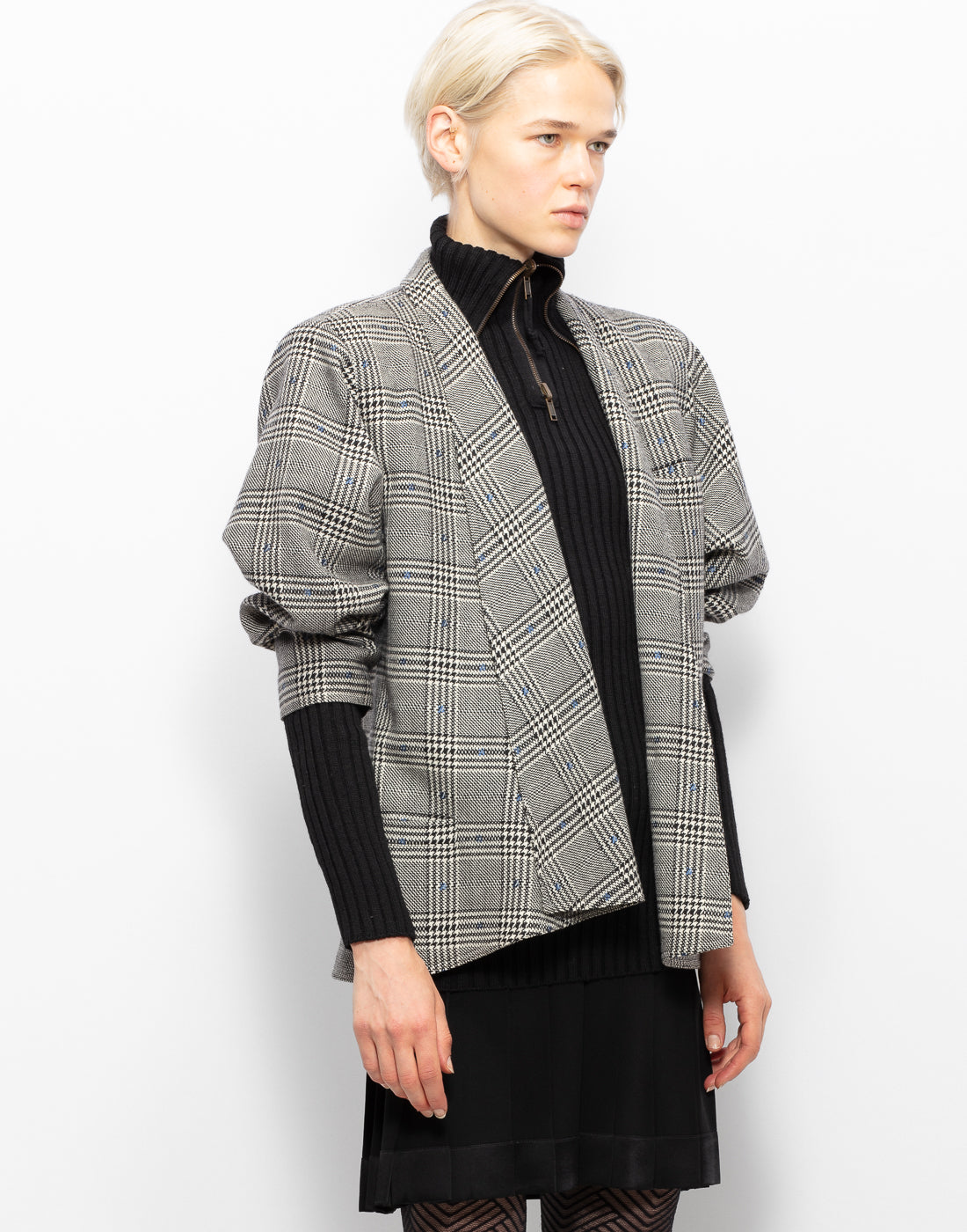 Gianni Versace Check Wool Blazer