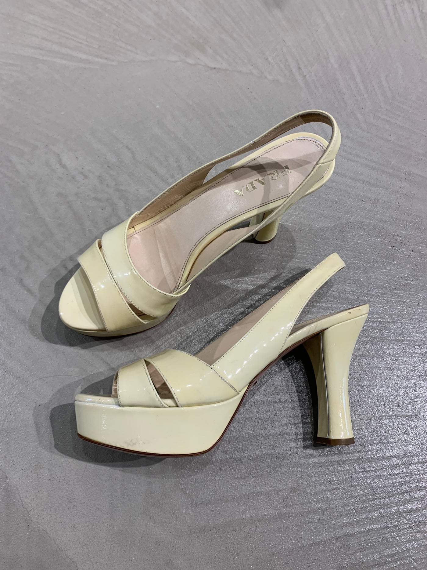 Classic Paten Leather Prada Platforms