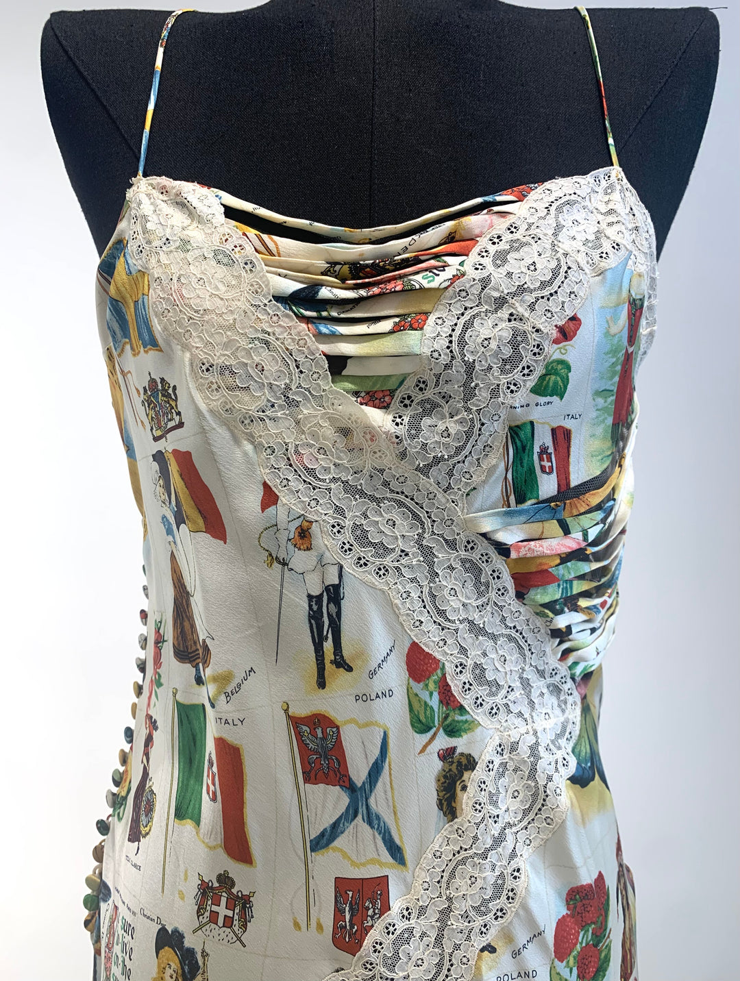 トップス 2002ss Christian Dior by John Galliano 2002 Christian Dior by John Galliano Striped Stretch Knit