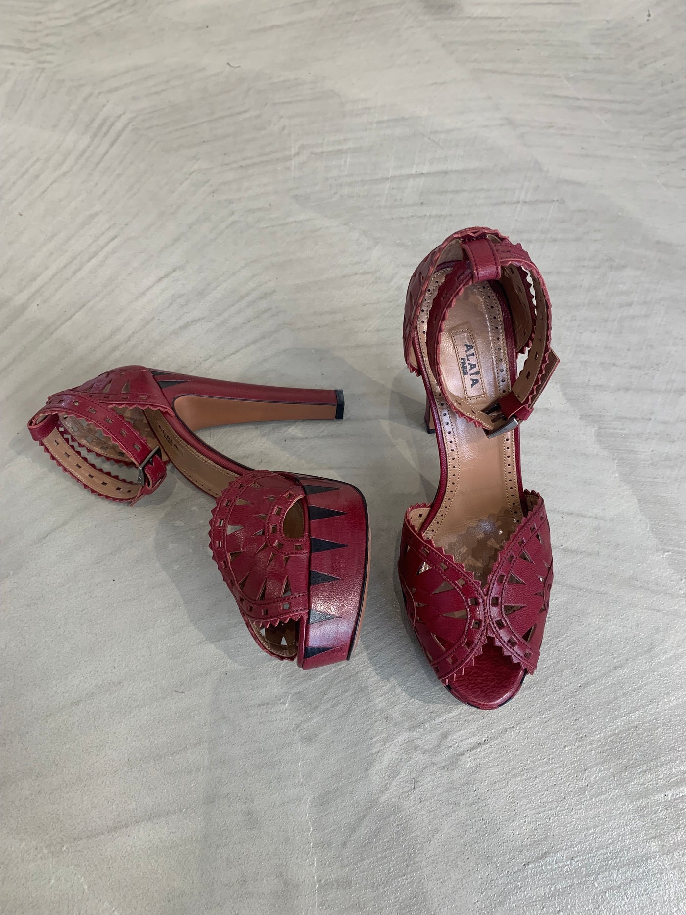 Gorgeous Alaia Leather Platforms