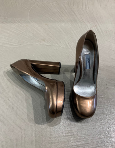 Leather Prada Platforms