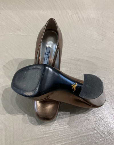 Leather Prada Platforms