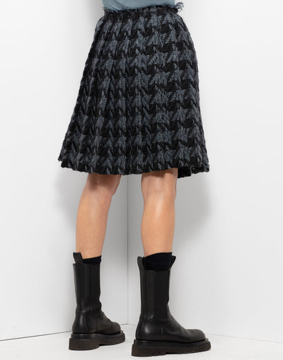 Prada Thick Wool Pleated Skirt