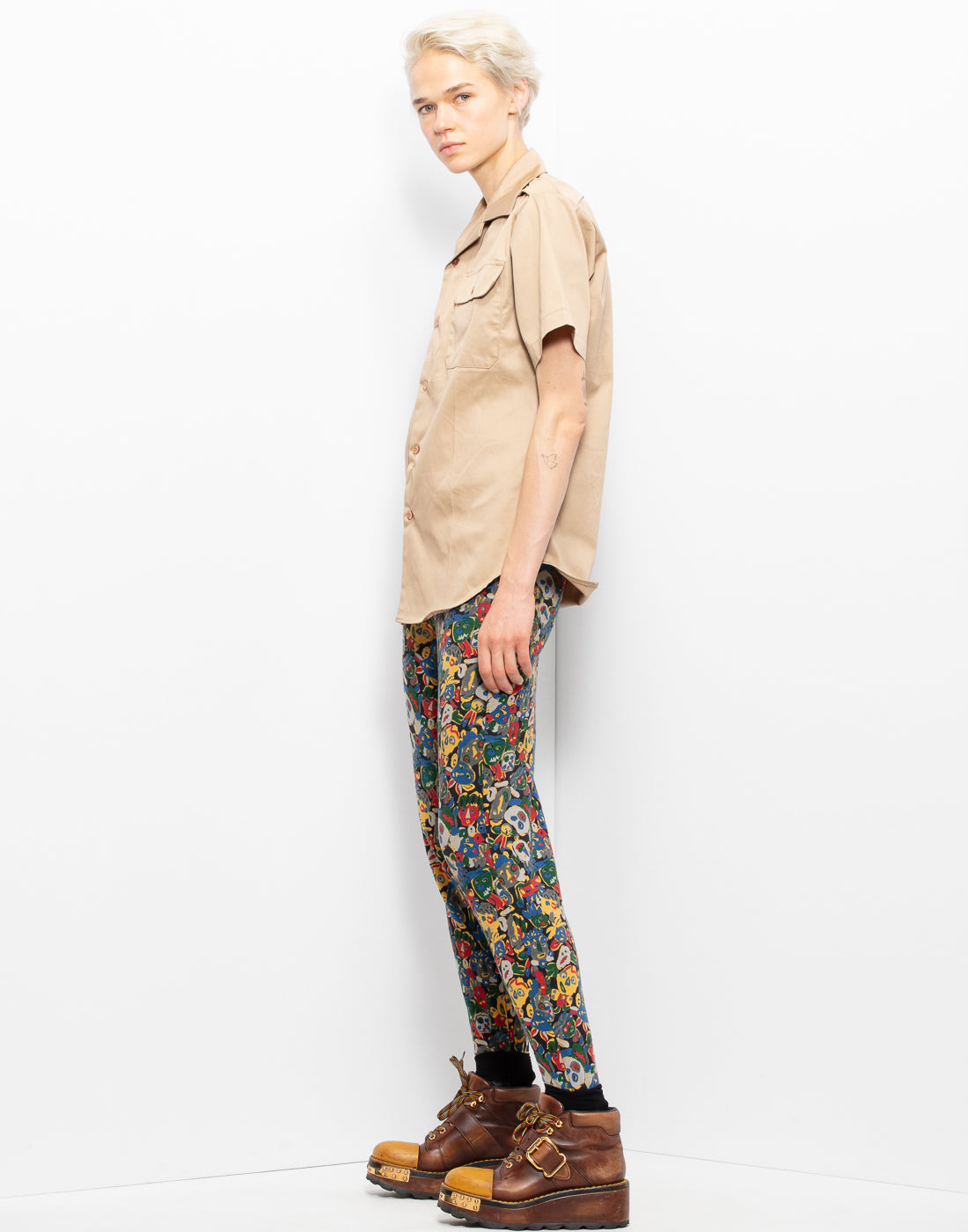 Jean Paul Gaultier Stretch Printed Trousers