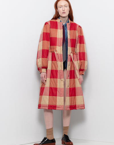 Beautiful 80's Valentino Red Checkered Coat