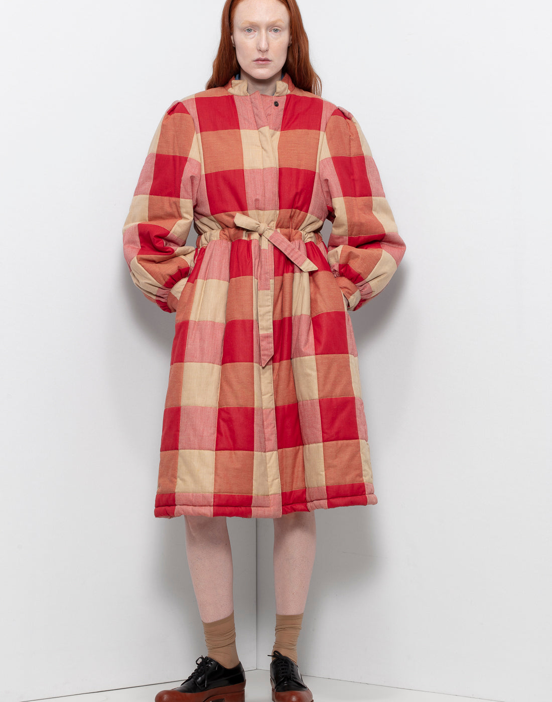 Beautiful 80's Valentino Red Checkered Coat