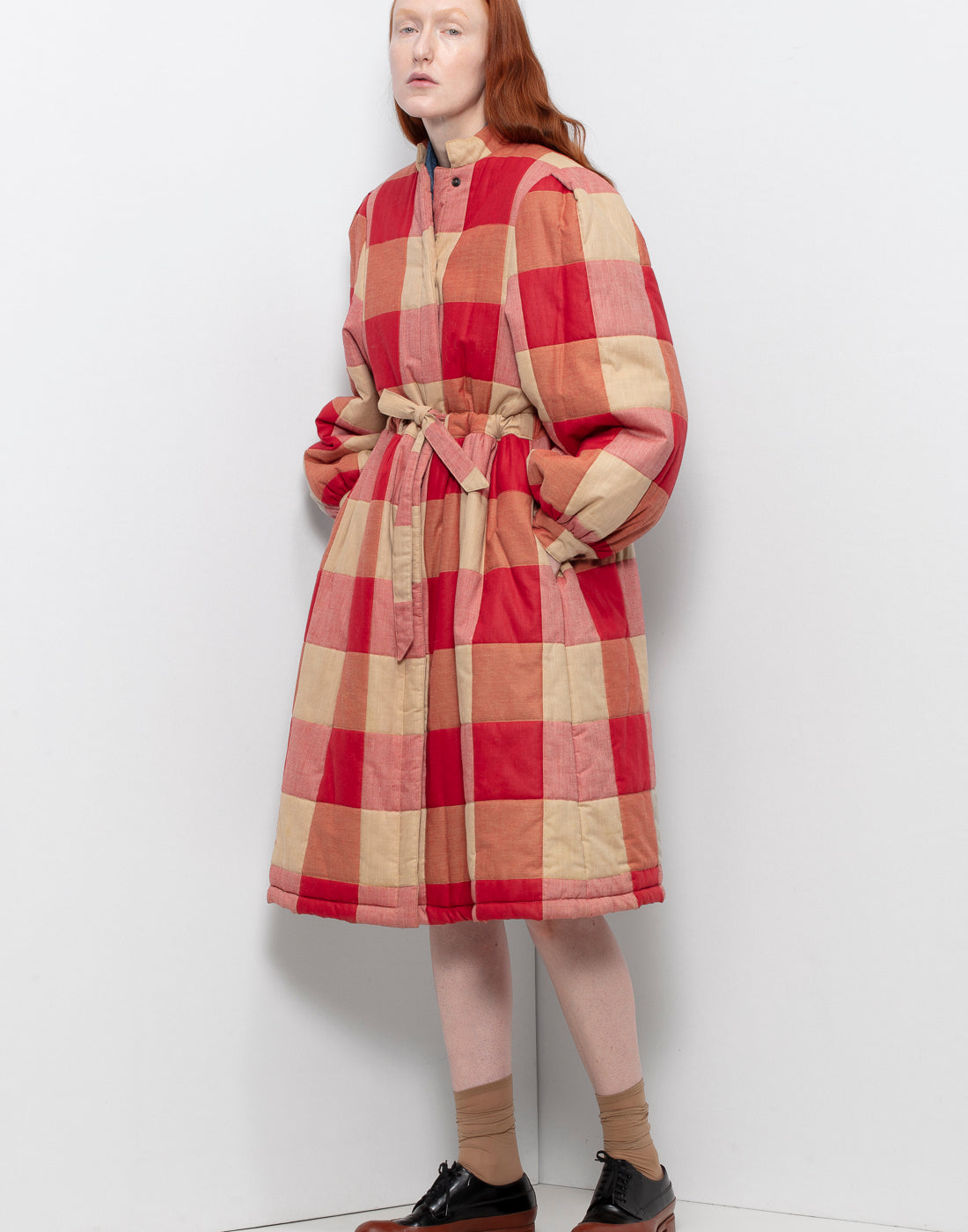 Beautiful 80's Valentino Red Checkered Coat