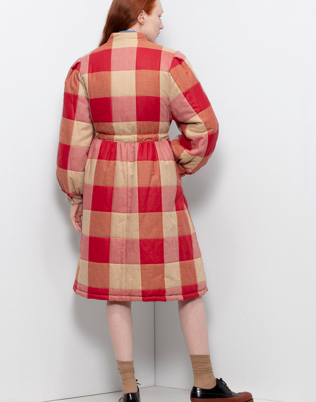 Beautiful 80's Valentino Red Checkered Coat