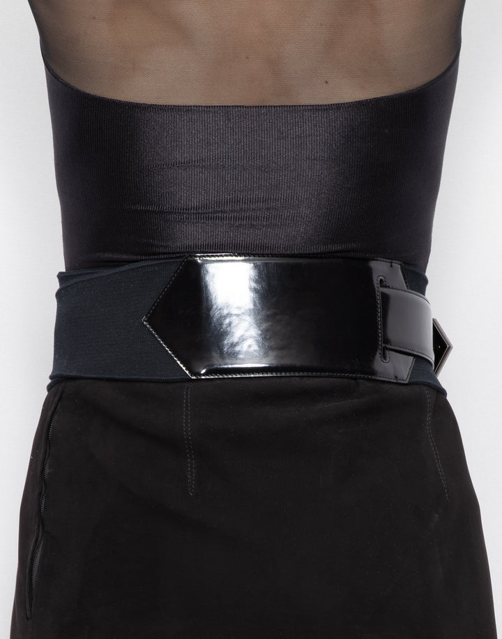 GUCCI ベルベット素材Aラインスカート ブラック 大人気 85/34 NEW $970 GUCCI Woman Black Leather GOLD GG