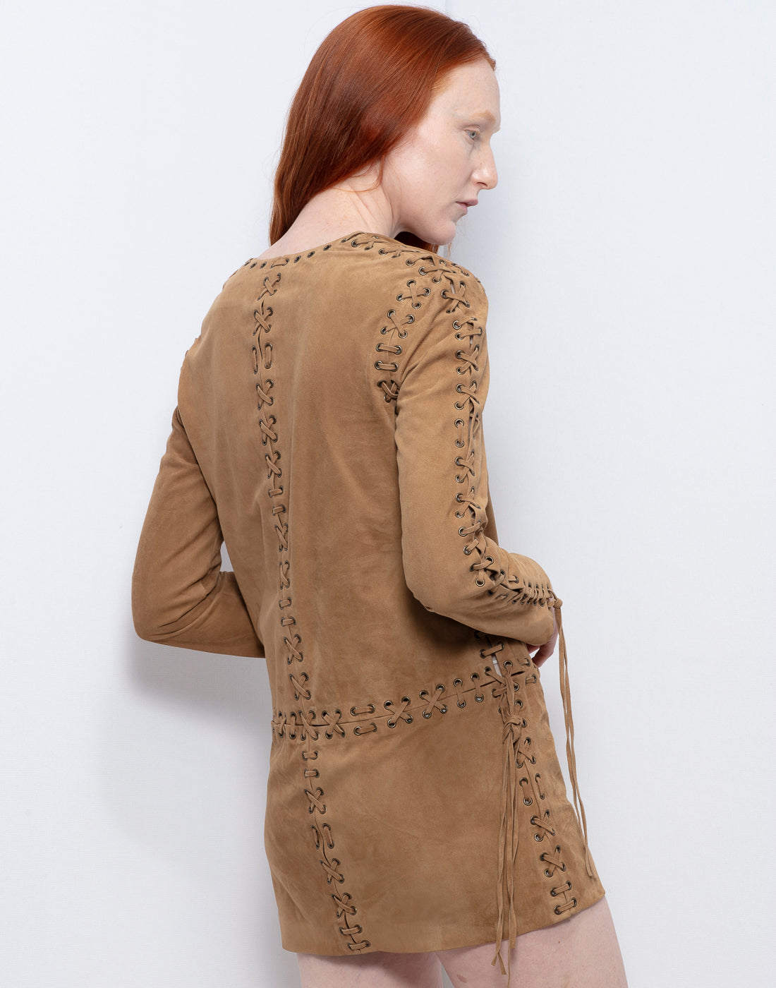 YSL Mini Leather Suede Tunic Or Dress