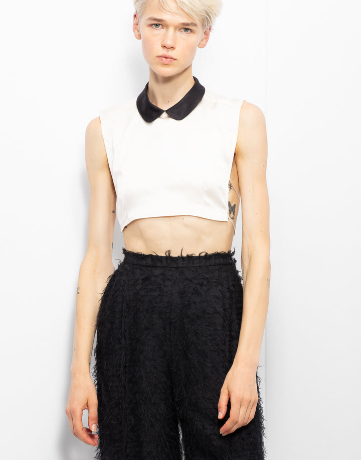 トップス Miu Miu frill tops Miu Miu Crop top women - Glamood Outlet