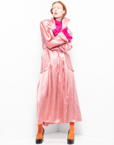 Vintage shiny pink robe/dress