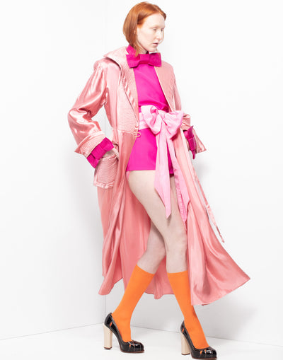 Vintage shiny pink robe/dress
