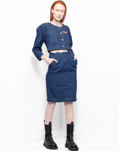 Vintage Ferretti Jeans blue denima dress