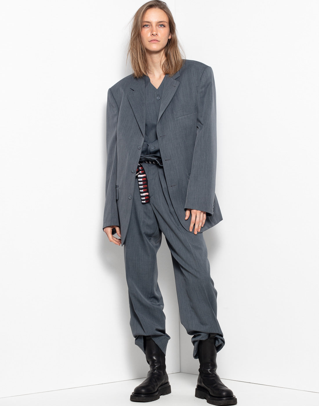 Vintage grey man suit jacket