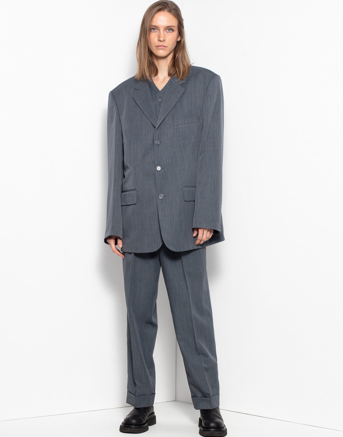 Vintage grey man suit jacket