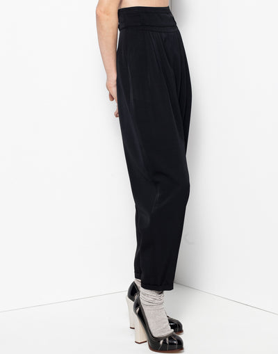 Vintage black sartorial trouser with beautiful detailing