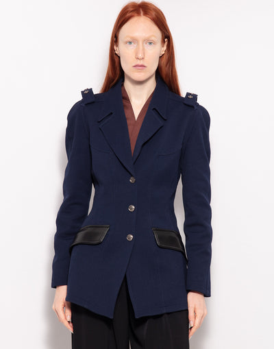 Thierry Mugler fitted military jacket