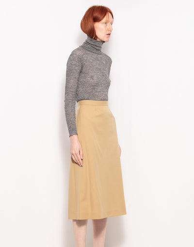 Vintage midi wool skirt