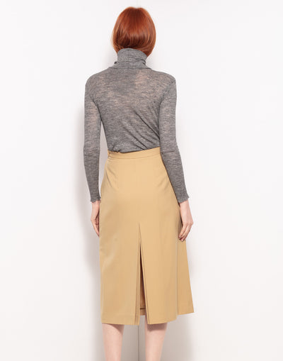 Vintage midi wool skirt