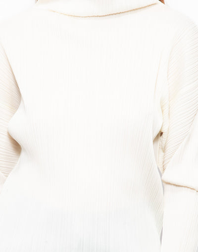 Vintage cream long sleeved top