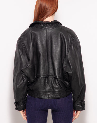 Vintage Valentino leather biker jacket