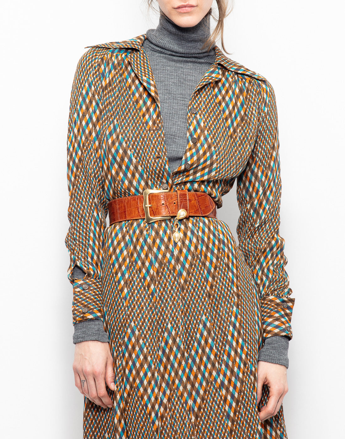 Vintage lurex mid lenght dress