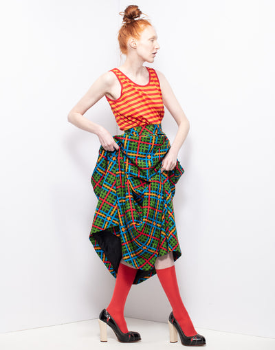 Vintage Gucci orange and red striped  tank top