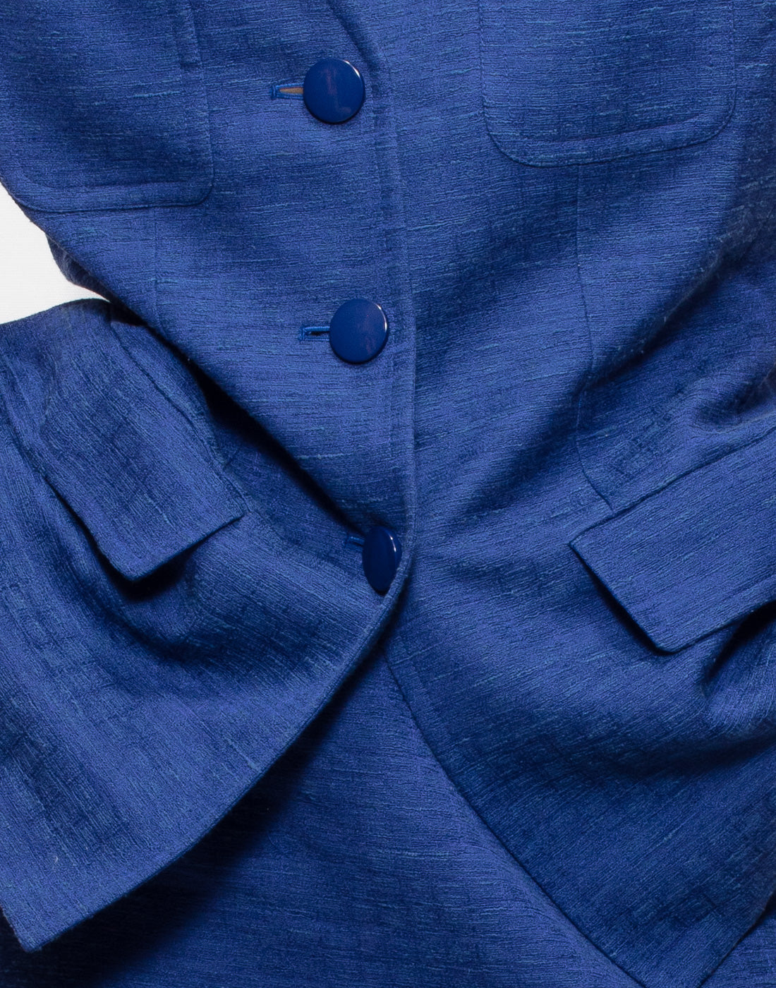 Vintage Yves Saint Laurent ocean blue jacket