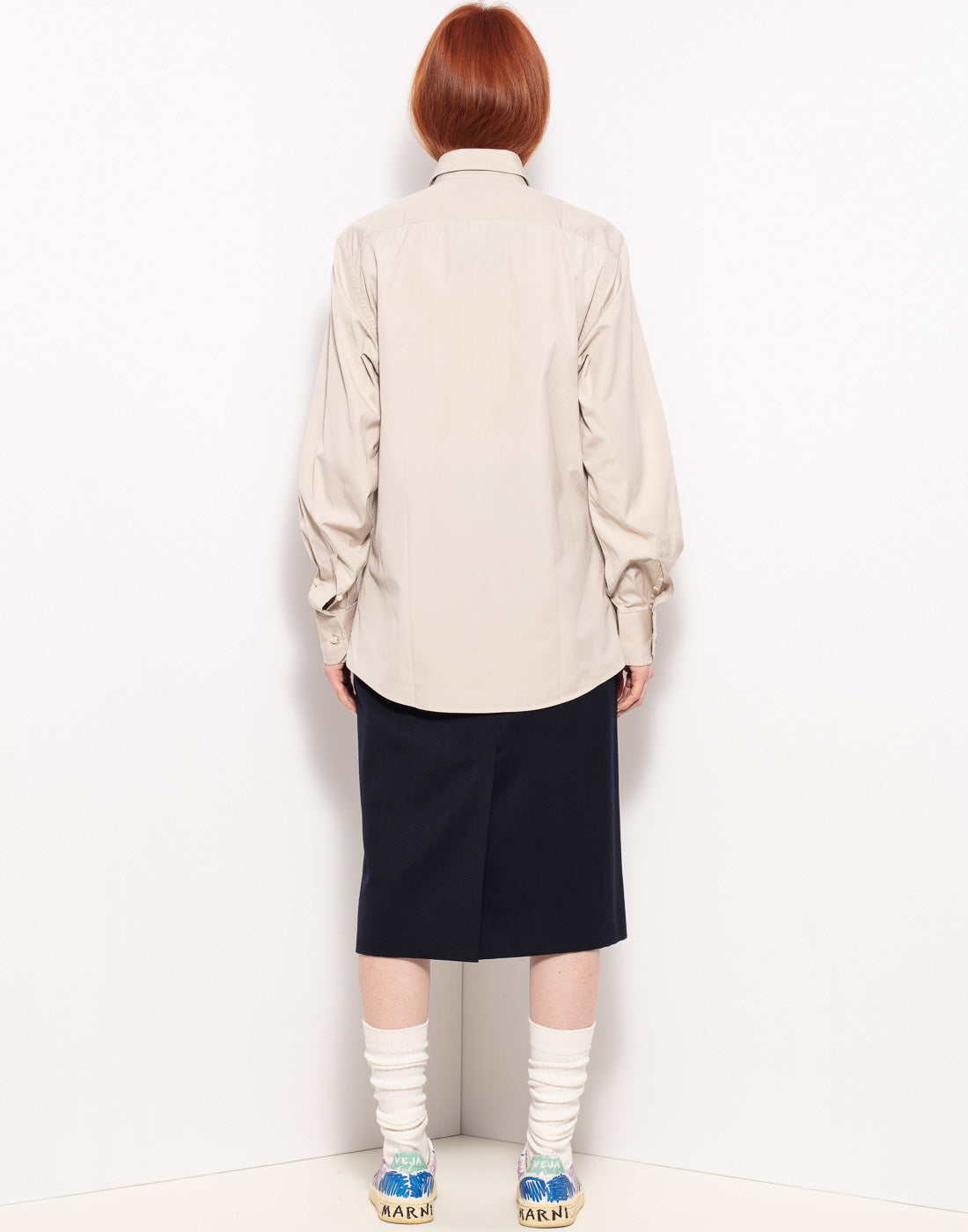 Vintage Gucci straight military with two pockets popeline shirt