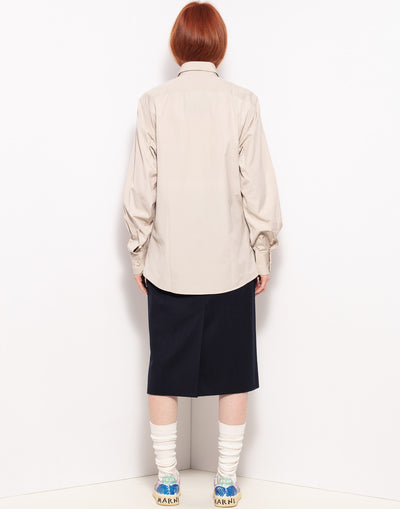 Vintage Gucci straight military with two pockets popeline shirt