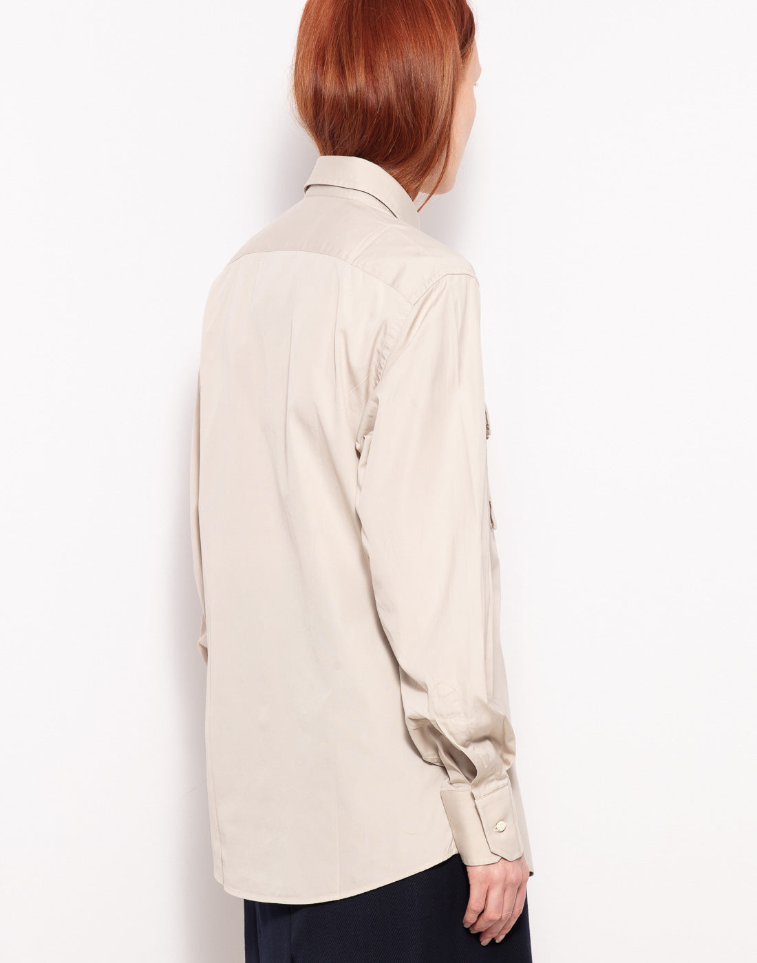 Vintage Gucci straight military with two pockets popeline shirt