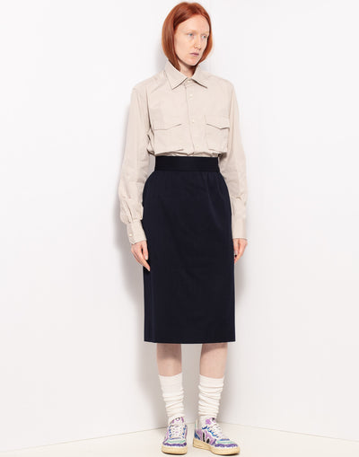 Vintage Gucci straight military with two pockets popeline shirt
