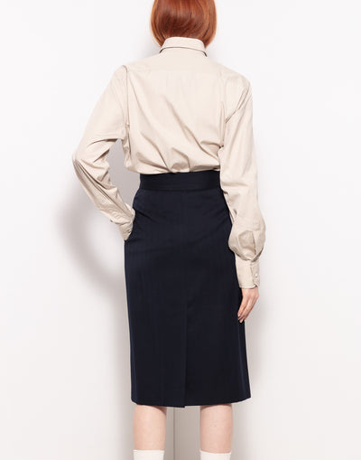 Vintage Gucci straight military with two pockets popeline shirt