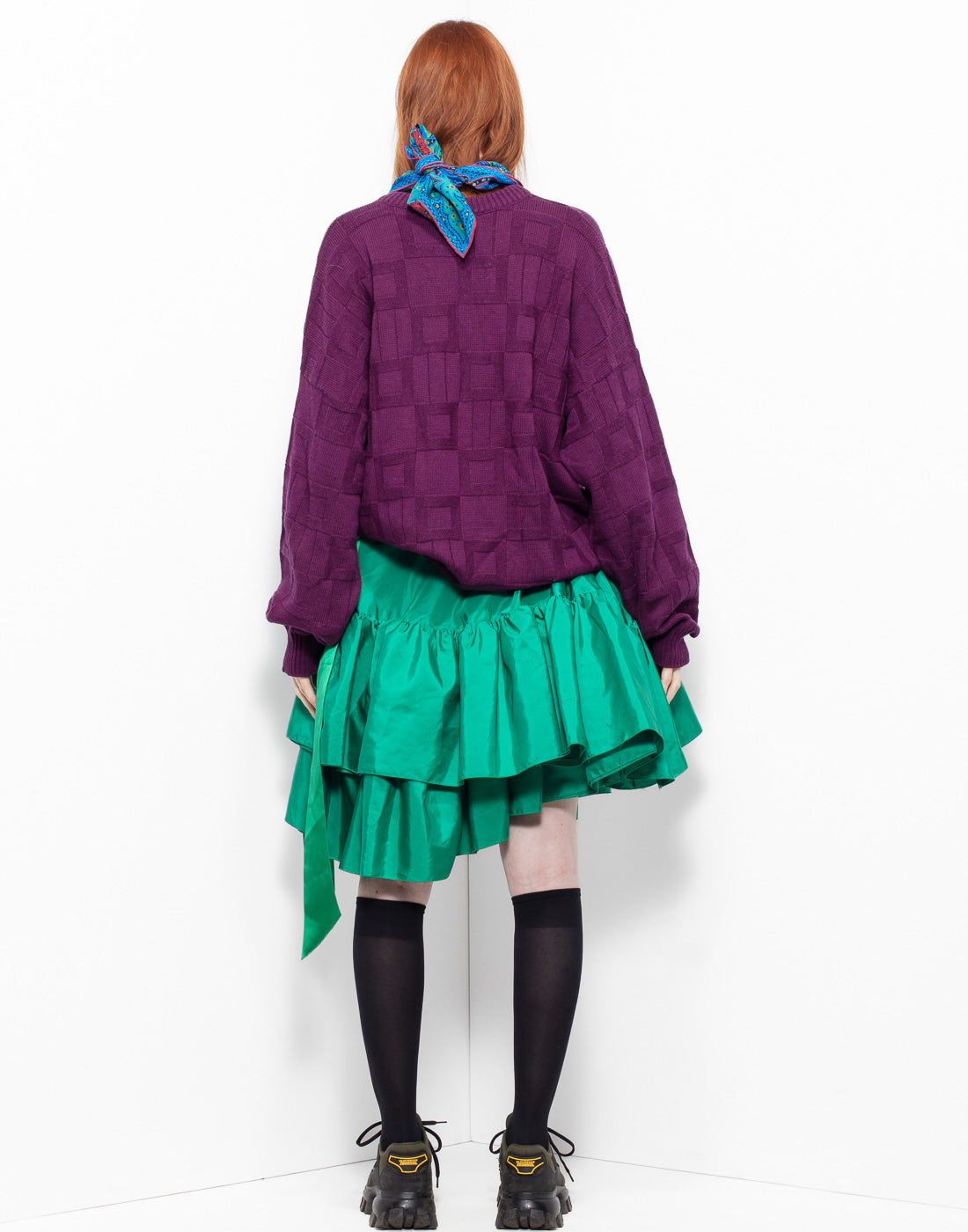 Vintage unisex purple wool jumper